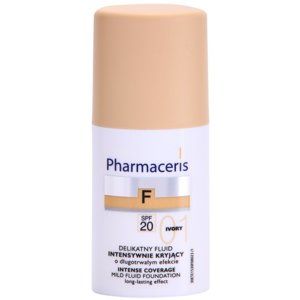 Pharmaceris F-Fluid Foundation intenzívny krycí make-up s dlhotrvajúcim efektom SPF 20 odtieň 01 Ivory 30 ml