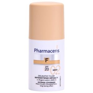 Pharmaceris F-Fluid Foundation intenzívny krycí make-up s dlhotrvajúcim efektom SPF 20 odtieň 02 Sand 30 ml