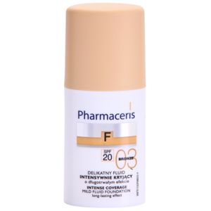 Pharmaceris F-Fluid Foundation intenzívny krycí make-up s dlhotrvajúcim efektom SPF 20 odtieň 03 Bronze 30 ml