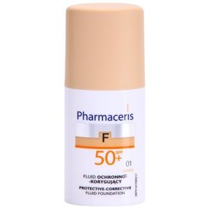 Pharmaceris F-Fluid Foundation ochranný krycí make-up SPF 50+ odtieň 01 Ivory 30 ml