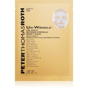 Peter Thomas Roth Un-Wrinkle 24K Gold plátenná maska proti vráskam 6 ks