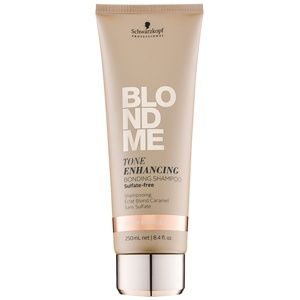 Schwarzkopf Professional Blondme bezsulfátový šampón pre teplé odtiene blond 250 ml