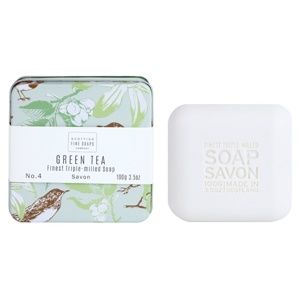 Scottish Fine Soaps Green Tea luxusné mydlo v plechovej dóze 100 g