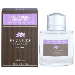 St. James Of London Lavender & Geranium gél po holení pre mužov 100 ml