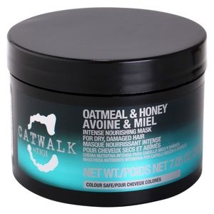 TIGI Catwalk Oatmeal & Honey intenzívna vyživujúca maska pre suché a poškodené vlasy 200 g
