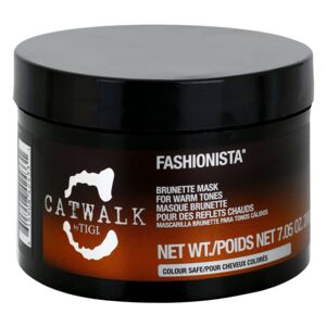 TIGI Catwalk Fashionista maska pre teplé odtiene hnedých vlasov 200 g
