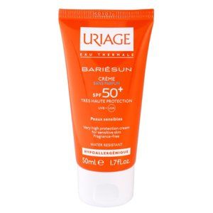 Uriage Bariésun Fragrance-Free Cream SPF 50+ opaľovací krém na tvár bez parfumácie SPF 50+ vodeodolný 50 ml