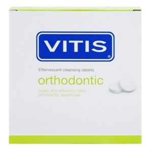 Vitis Orthodontic čistiace tablety pre snímateľné strojčeky a zubné náhrady 32 ks