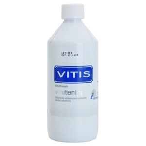 Vitis Whitening ústna voda s bieliacim účinkom pre citlivé zuby príchuť Mint 500 ml