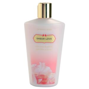 Victoria's Secret Sheer Love White Cotton & Pink Lily telové mlieko pre ženy 250 ml