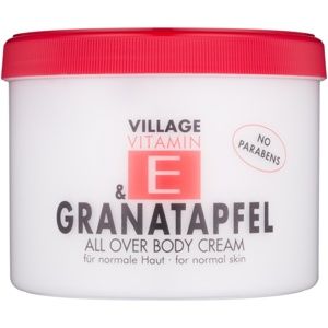 Village Vitamin E Pomegranate telový krém bez parabénov 500 ml