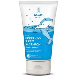 Weleda Kids Sladká vanilka sprchový krém a šampón pre deti 2 v 1 150 ml