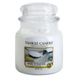 Yankee Candle Baby Powder vonná sviečka 411 g Classic stredná