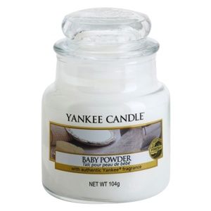 Yankee Candle Baby Powder vonná sviečka Classic malá 104 g