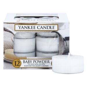 Yankee Candle Baby Powder čajová sviečka 12 x 9.8 g