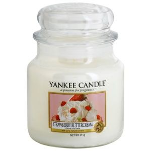 Yankee Candle Strawberry Buttercream vonná sviečka 411 g Classic stredná