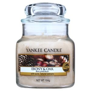 Yankee Candle Ebony & Oak vonná sviečka 104 g Classic malá