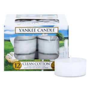 Yankee Candle Clean Cotton čajová sviečka 12 x 9.8 g