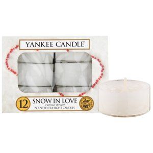 Yankee Candle Snow in Love čajová sviečka 12 x 9.8 g