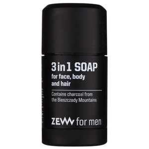 Zew For Men 3 in 1 Soap prírodné tuhé mydlo na tvár, telo a vlasy 3v1 85 ml